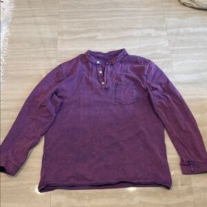 Men's Purple Long Sleeve Shirt